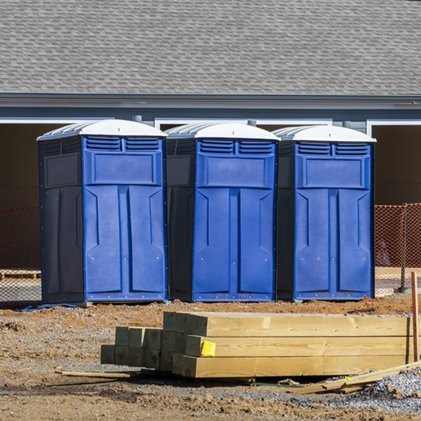 is there a specific order in which to place multiple porta potties in Albion Oklahoma